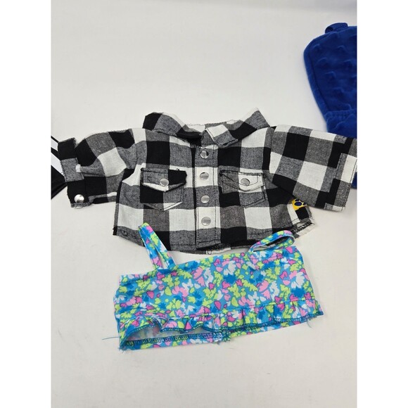 BUILD A BEAR ACCESSORY LOT CLOTHING BACKPACK HIKING BOOTS NBA WARRIORS KIDS TOYS - Picture 7 of 12